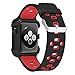 Case and Band Compatible for Watch Series 1/2/3 42mm, Silicone Strap with Ventilation Holes and Shock Resistant Bumper Cover Replacement for Watch Series 1/2/3