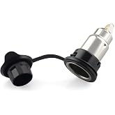 CV6Z-19N236-A Accessory Lighter Power Outlet Socket, Fit for Ford Transit 150 250 350 2015&ndash;2025, Fit for Ford Focus 2012&ndash;2014, Replacement Part Number 1S7T-19N236-AA, Car Cigarette Lighter