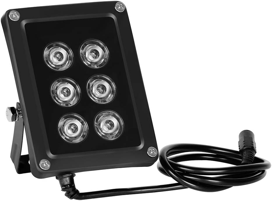 ICAMI IR Illuminators 6pcs,High Power Infrared LED Lights for Security Camera