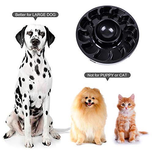 JASGOOD Langsamer Hundenapf für große Hunde, Anti-Schlucken-Hund Slow Feeder Stop Bloat, Langsam essender großer Futternapf
