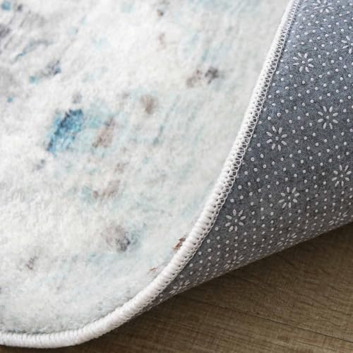 Calore - Tapetes Modernas Alfombras Abstractas Suaves para Sala de Estar/Recámara/Cocina y Comedor, Alfombra de Pelo Mediano para Decoración del Hogar (Gris 9, 6.5 ft x 9.8 ft (200×300cm))