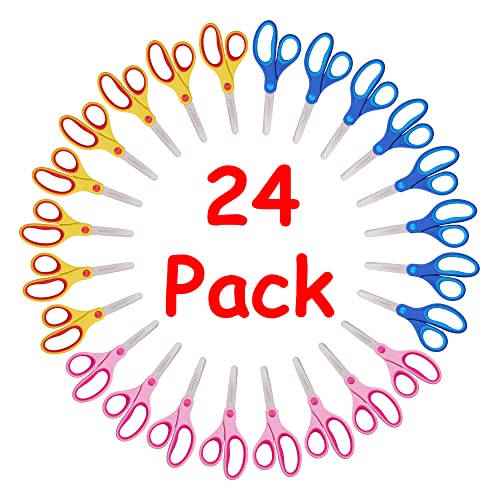 Kids Scissors,5.5" Blunt tip Scissors for Children,Bulk scissors for