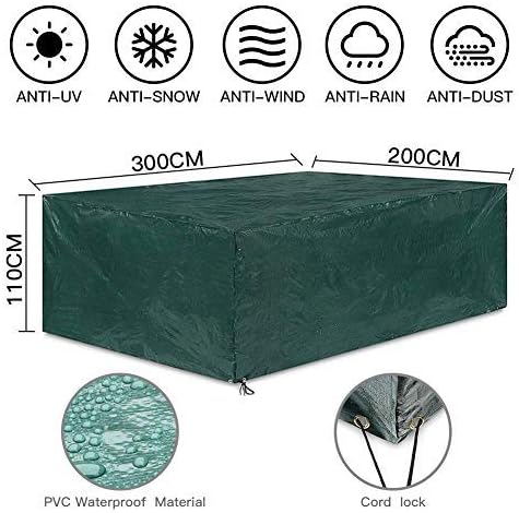 Uping Patio Furniture Cover Outdoor Table Cover Protective Garden Bench Cover Waterproof Dustproof Protection Against Wind and Weather