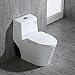 WOODBRIDGE T-0019 Cotton toilet | Modern Design, One Piece, Dual Flush | White