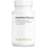 Supersmart - Butterbur Extract (High Potency) - 15% Sesquiterpenes - Natural Herb Supplement | Non-GMO & Gluten Free - 60 Vegetarian Capsules