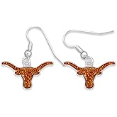 Texas Longhorns Game Day Glitter Earrings Jewelry Gift Licensed UT