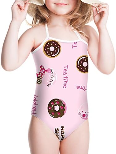 Sannovo Toddler Baby Girls Summer Printing One-Piece Swimwear Bathing Suit