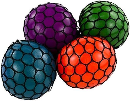 neon mesh squishy ball