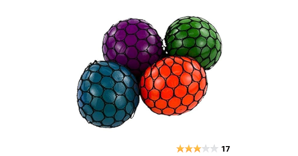neon mesh squishy ball