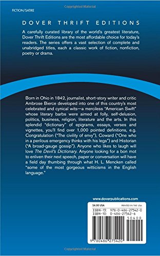 The Devil's Dictionary (Dover Thrift Editions) - //medicalbooks.filipinodoctors.org