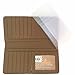 Pistole Mens Wallet Western Bifold Check Book Style W030-16 Brown