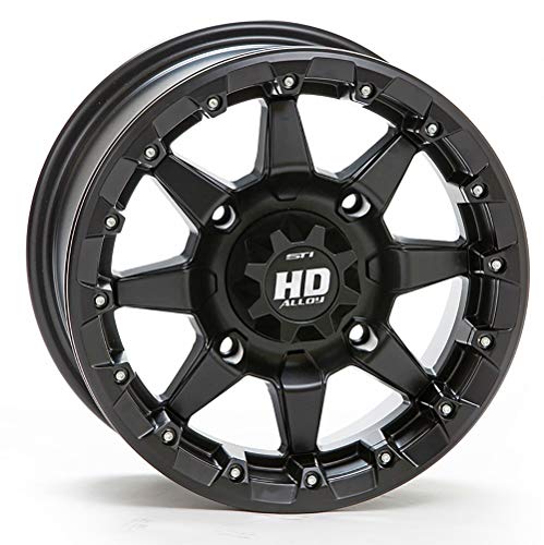 STI HD5 Beadlock Matte Black ATV Wheel 14x7 (4/156) - (5+2) [14HB523] - Thumbnail 3
