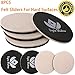 8-Pack Reusable Round Felt Furniture Moving Sliders,4-Pack 5