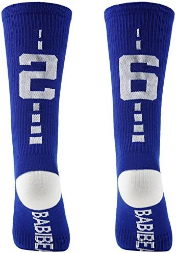 BABIBEAN Boy and Girl Knee High Sports Socks for Baseball/Soccer Blue/WhiteNewborn For Boys