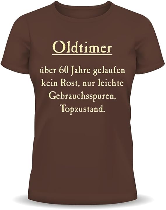 Witziges Fun TShirt zum Geburtstag mit PARTYBAND Oldtimer über 60
