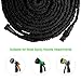 monyar 75FT Expandable Garden Hose, Water Hose with 3/4 inch Fittings, 75' Expanding Hoses with Extra Strength Fabric, Outdoor Flexible Hose with Multi-Layer Latex Core, Lightweight Yard Hose (Black)