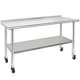 HARDURA Stainless Steel Table 24 x 60 Inches with