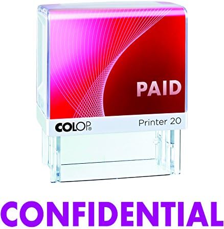CONFIDENTIAL Colop Self Inking Rubber Stamp Office Stationary
