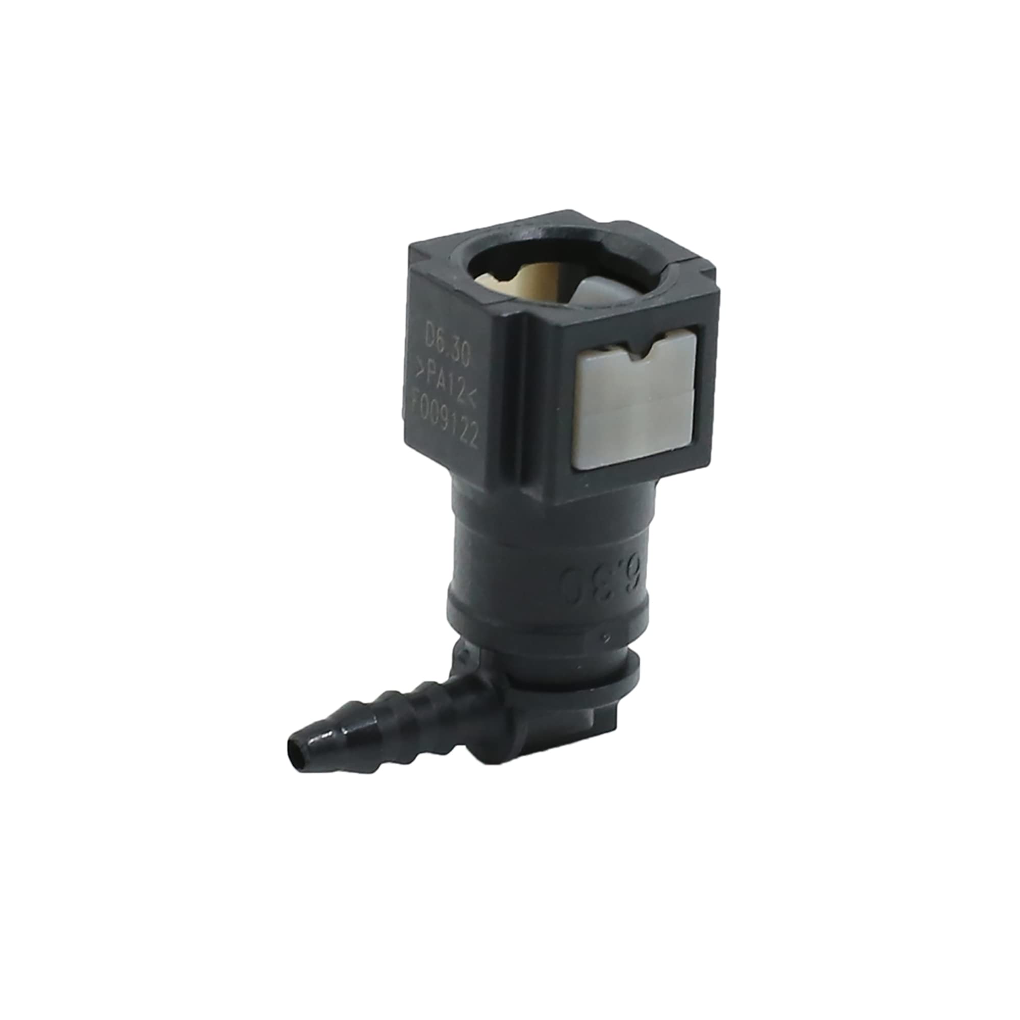 X AUTOHAUX Car 6.30mm ID3 SAE 1/8" Fuel Line Pipe 90 Degree Female Connector