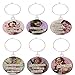 Savvy Designs Funny Vintage Women Wine Glass Charms - Set of 6 Wine Tags. Always Know which Glass is Yours with These Wine Markers!