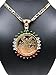 Fran & Co. Gold Plated Coin Centenario Mexicano Moneda 50 Pesos Pendant Chain CZ Oro Cadena 26”