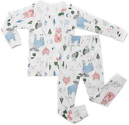 OllCHAENGi Little Boys Girls Kids Cotton Pajama Sleepwear Set Long Sleeve 18M-12Y Fox