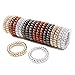 12 Pcs Ponytail holder spiral coil traceless hair bands. Spiral Hair Ties No Crease Elastic Ponytail Holders Phone Cord Traceless Hair Ring, For all types of hair (Assorted color)