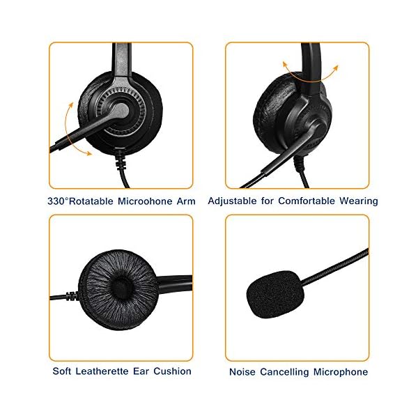 TWOTW-Headset-Mono-Noise-Cancelling-Microphone-Volume-Control-35-mm-Jack-PC-Headphones-for-Mobile-Phone-Smartphone-Computer-Comfort-Strong TWOTW Headset Mono Noise Cancelling Microphone Volume Control 3.5 mm Jack PC Headphones for Mobile Phone Smartphone…