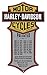 Harley-Davidson Patented Dates Tin Metal Sign 11 x 18 Inches 2010181