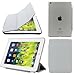 BESDATA Ultra Thin Magnetic Smart Cover [Wake/Sleep Function]& Translucent Back Case for Apple 1st Gen Generation iPad Mini + Screen Protector + Cleaning Cloth + Stylus (Grey)