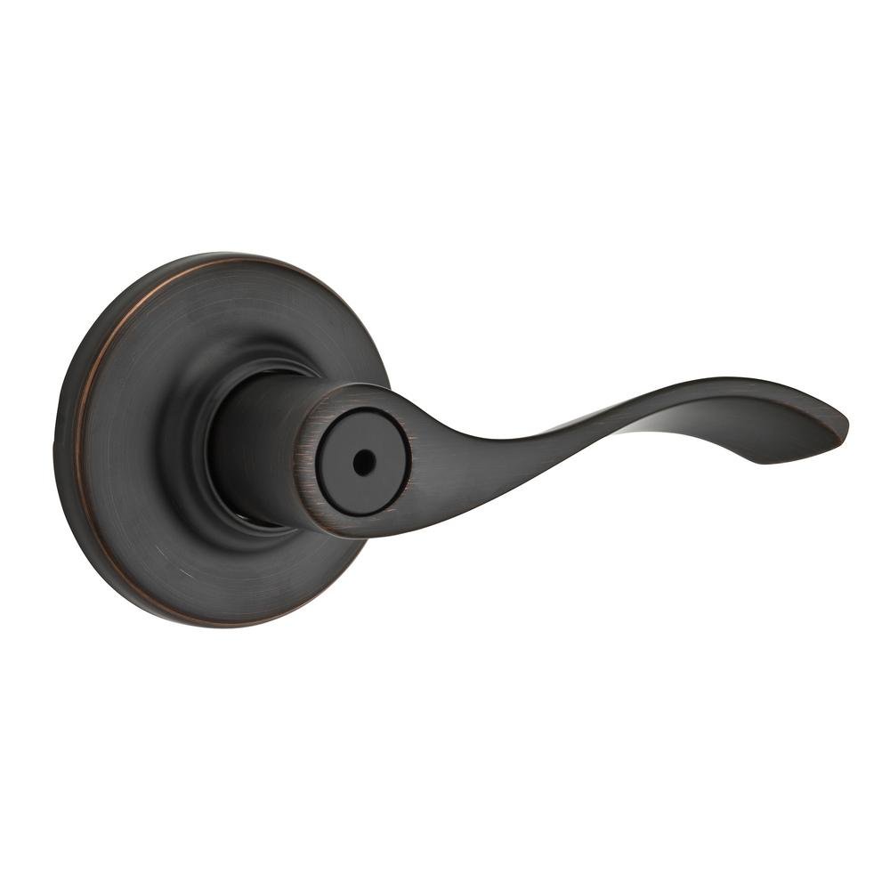Photo 1 of ***MISSING PARTS***
Kwikset Balboa Interior Privacy Door Handle with Lock, Door Lever for Bathroom and Bedroom, Venetian Bronze Reversible Keyless Turn Lock, with Microban Protection