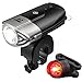 LED Bike Lights Front And Back, TaoTronics USB Rechargeable Bike Light Set, 700 Lumens Super Bright Bicycle Lights, Bike Headlight, IP65 Waterproof, Free Tail Light and Helmet Mount Include
