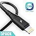 iPhone Charger Cable,(5 Pack) 3ft Lightning Cable & 3 foot Metal Connector iPhone Cord, 3 Feet USB Fast Charging Wire Compatible with iPhone Xs max / xr /x/8/8 Plus/7/7 Plus/6/6 Plus/ 5s