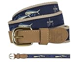 Guy Harvey Dolphin and Flying Fish Belt