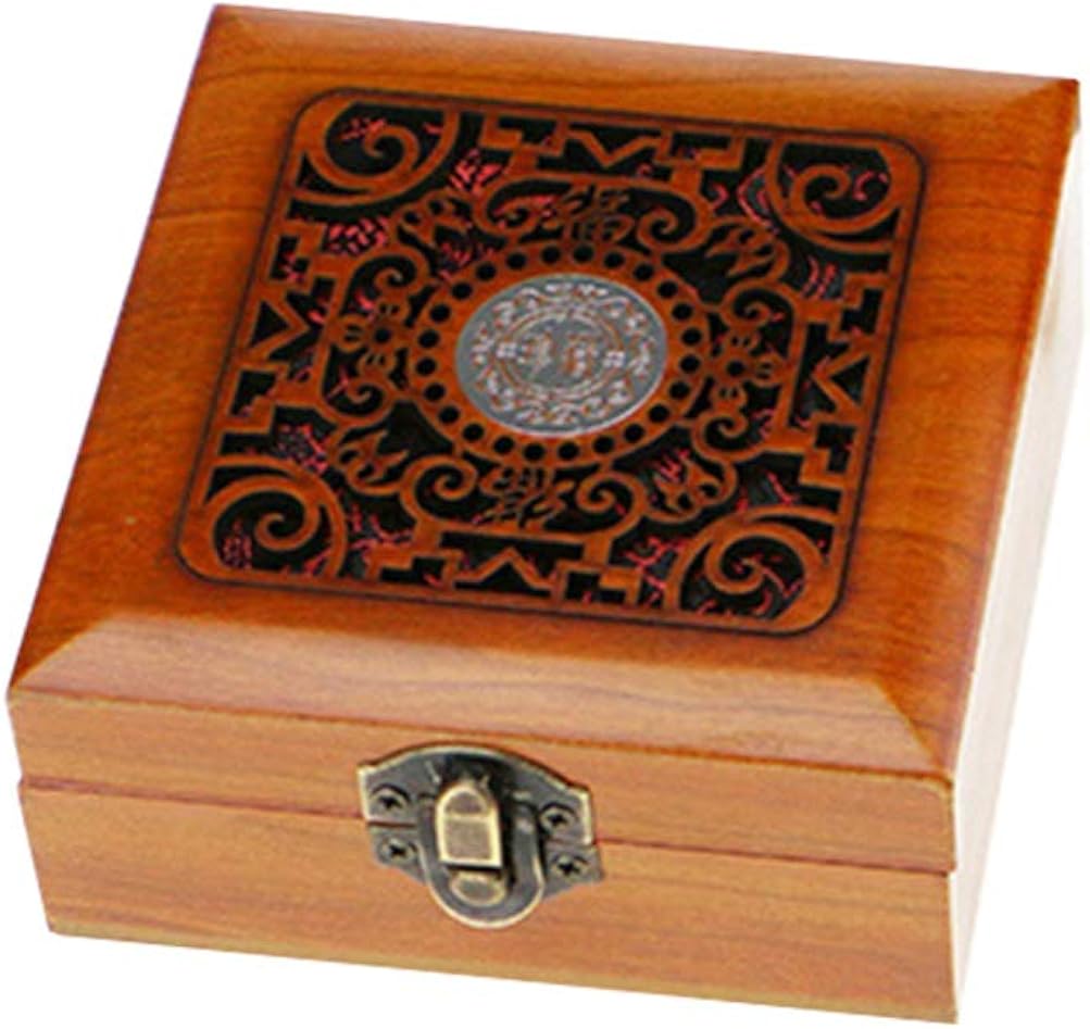 Toyvian Caja de Almacenamiento de Joyería de Madera Estilo Chino