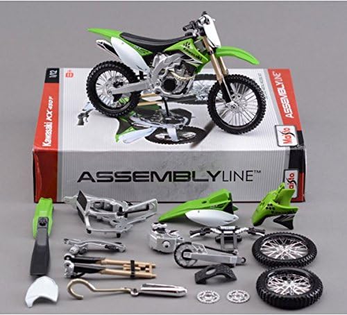 New Collection Diecast Model 1/12 Scale kawasaki KX450F DIY Assembly Motorcycle Kit In Stock