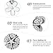 BAMOER Charm 925 Sterling Silver Charm Black Flower Charm Various Dazzling CZ Bead Charm For Women Snake Bracelet Charm (Duo Daisy)