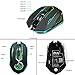 Wireless Gaming Mouse Up to 7200 DPI, UHURU Rechargeable USB Mouse with 6 Buttons 7 Changeable LED Color Ergonomic Programmable MMO RPG for PC Computer Laptop Gaming Playersthumb 1