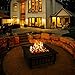 femor 32'' Fire Pit Table Outdoor, Multifunctional Patio Backyard Garden Fireplace Heater/BBQ/Ice Pit, Square Stove with Barbecue Grill Shelf and Waterproof Cover