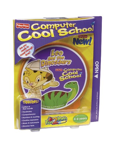 image for Fisher-Price Fun 2 Learn Computer Cool School Software Leo's Dinosaur 