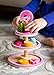Cubbie Lee Wooden Afternoon Tea Play Food Dessert Stand Toy for Girls & Boys, Preschool Age Toddlers to Serve Pastries & Treats During Play Tea Parties.