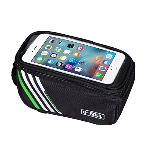 image for UEB Bicycle Cycling Bike Frame Front Tube Waterproof Mobile Black Bag 