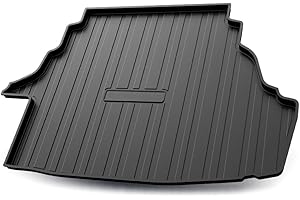 WGGDRAQQ Cargo Liners Fits Toyota Camry 2007-2011 Rear Trunk Floor Mats 3D Boot Tray All-Weather TPE Black