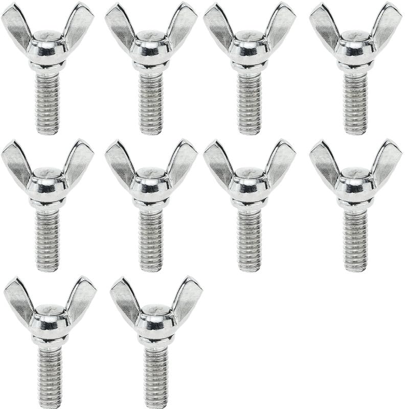 10pcs M8 Wing Screws Wing Bolts,Stainless Steel Wing Bolt,Thumb Hand Screws,Butterfly Screws 30mm