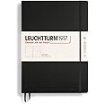 LEUCHTTURM1917 - Notebook Hardcover Master Classic A4+ - 235 Numbered Pages for Writing and Journaling (Black, Plain)