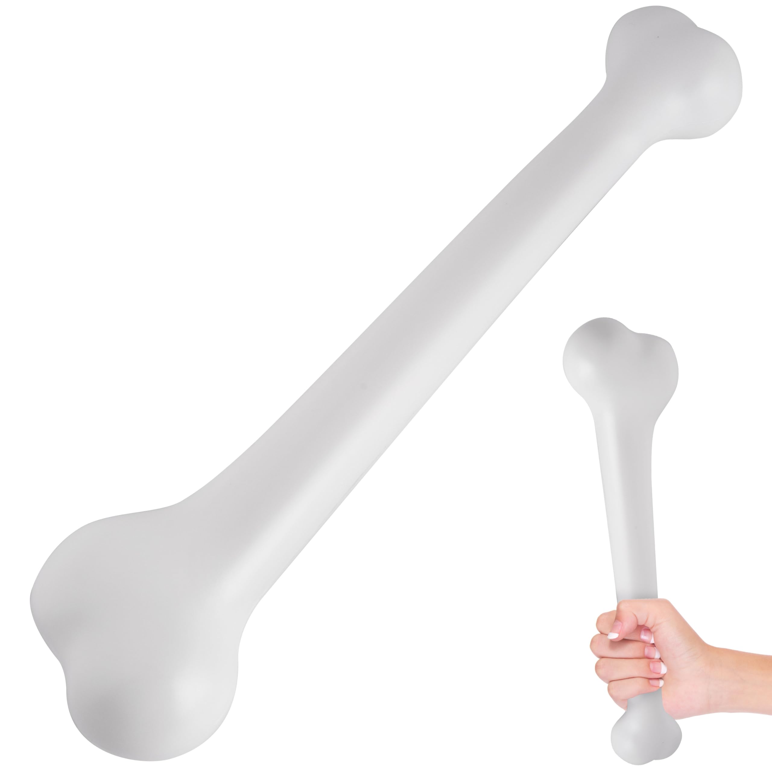 Photo 1 of Spooktacular Creations Halloween Bones Props, Plastic Fake Bones Decorations, Caveman Bone Stick for Kids Adult Women Men Halloween Costume Cosplay Dress Up Accessories White