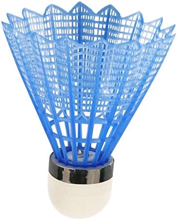 Herbalcandybox LED Badminton Shuttlecock Plastic Badminton Birdie Glow Badminton Birdie for Outdoor and Indoor Night Sports, Blue