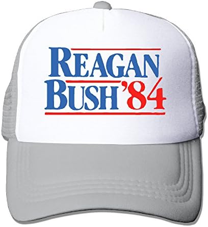 Reagan Bush '84 Election Men's Cool Mesh Hat Baseball Hats Ash