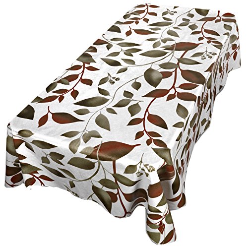 Home Bargains Plus Spring Earthtone Vinyl Flannel Backed Tablecloth