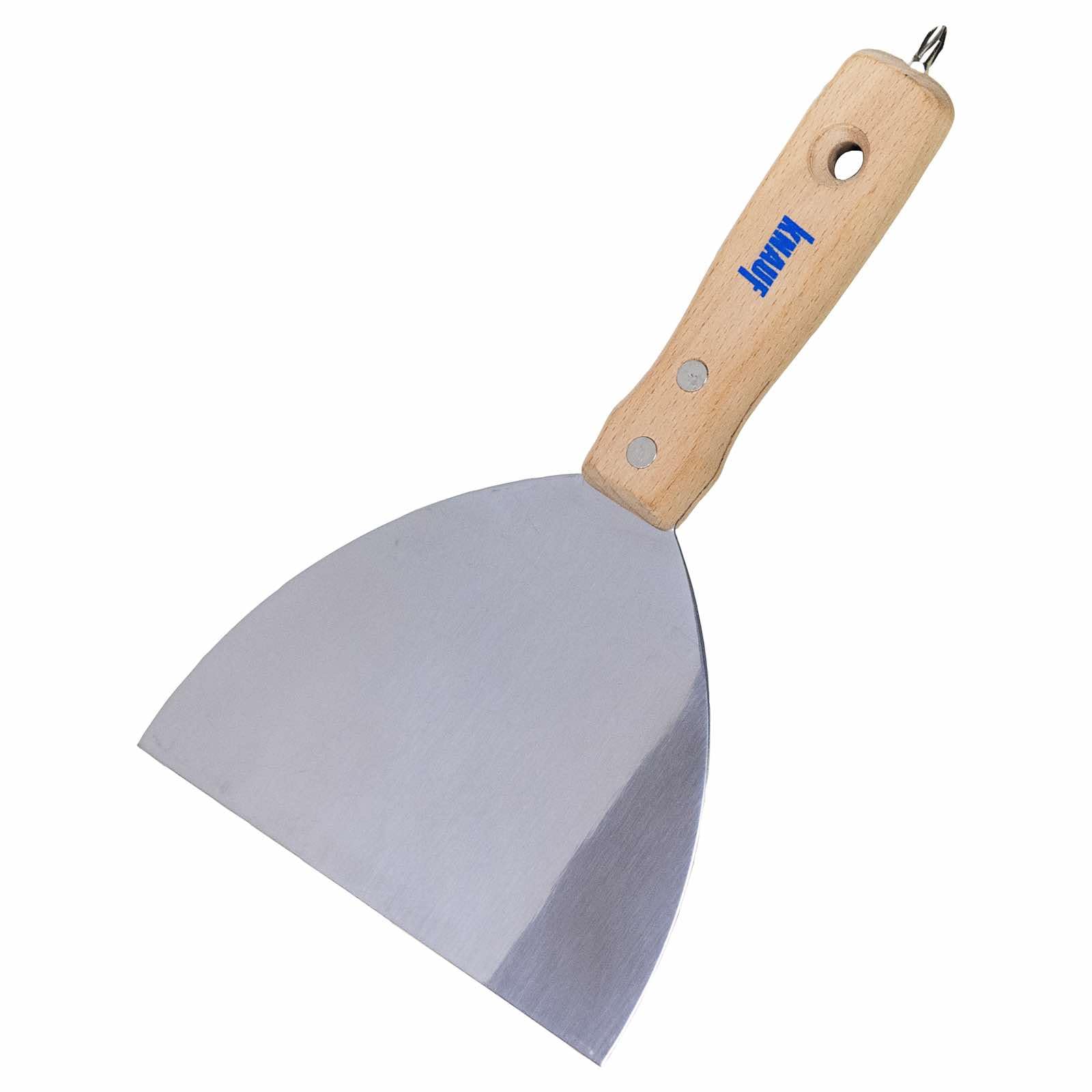 Knauf 15cm Wide Stainless Screw Handle Spatula with Bit for Putty and Screws of Plasterboard/Plaster Fibre